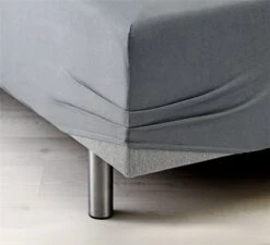 Drap-housse Jersey JETTE 90x200x35 Gris -Intérieur Chic 85716