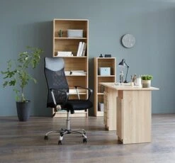 Bibliothèque HORSENS 5 Tablettes Chêne -Intérieur Chic 86012