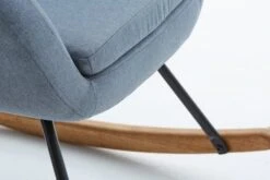 Fauteuil à Bascule NEBEL Bleu Clair -Intérieur Chic 86062