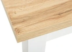 Table MARKSKEL 150x193 Blanc/coloris Chêne -Intérieur Chic 86430