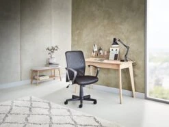 Banc VANDSTED Gris/bambou -Intérieur Chic 87457