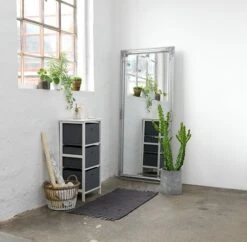 Commode 3 Boîtes ODBY Blanc/gris -Intérieur Chic 87476