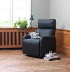 Fauteuil Inclinable VEJEN Noir -Intérieur Chic 87509