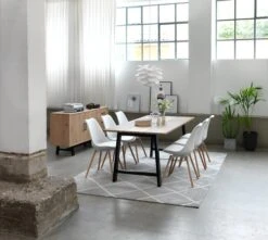 Royal Oak Chaise KASTRUP Blanc/chêne -Intérieur Chic 89270