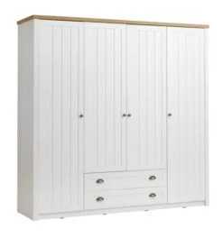 Armoire MARKSKEL 212x210 Blanc/chêne