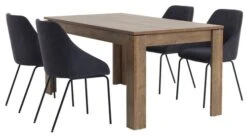 Table VEDDE 90x160 Chêne -Intérieur Chic 99337