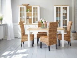 Partie Supérieure MARKSKEL 2 Portes Blanc/coloris Chêne -Intérieur Chic 99743 2